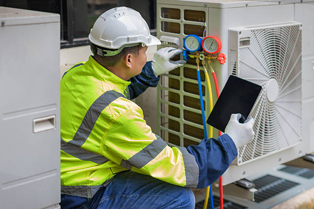 Professional Air Duct Cleaning technician working in Pineville, SC